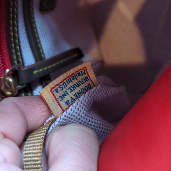 Dooney & Bourke Chestnut medium Florentine leather zip top USA - Picture 11 of 15